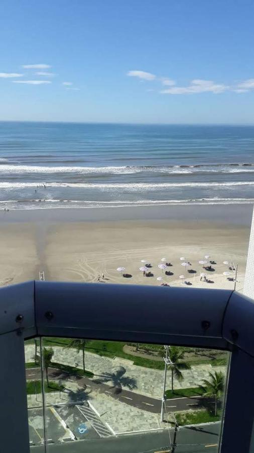 Belo Apartamento Com Vistas Para O Mar - Pe Na Areia - Churrasqueira Na Varanda Praia Grande  Ngoại thất bức ảnh