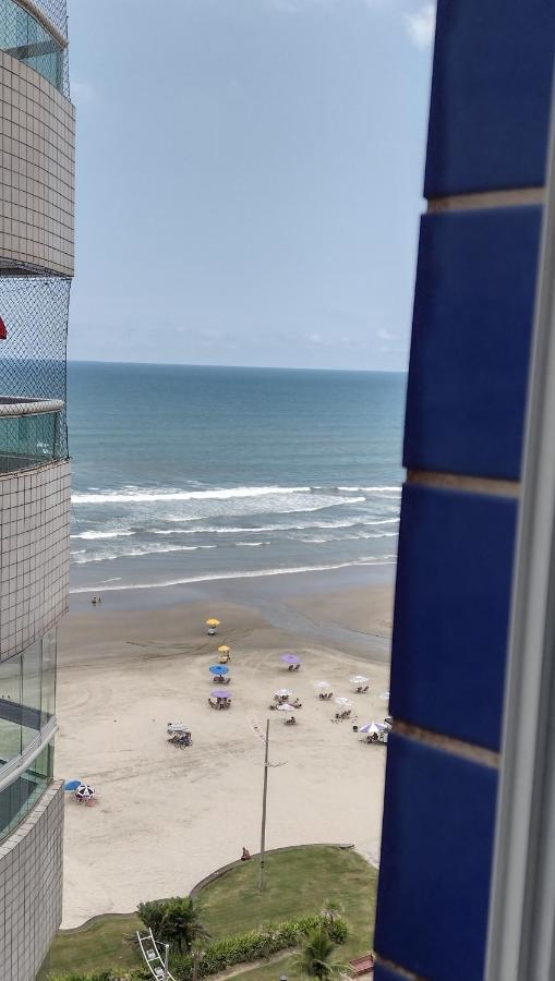 Belo Apartamento Com Vistas Para O Mar - Pe Na Areia - Churrasqueira Na Varanda Praia Grande  Ngoại thất bức ảnh