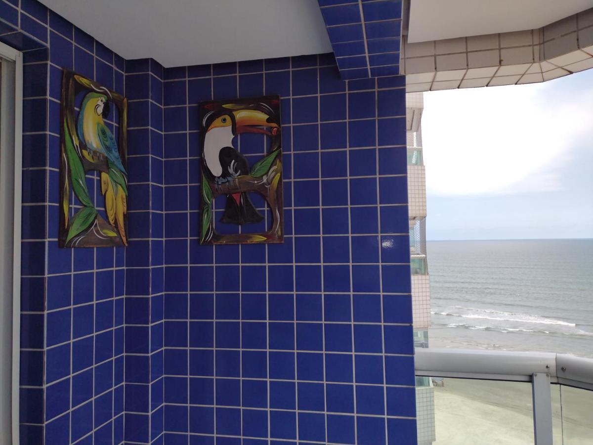 Belo Apartamento Com Vistas Para O Mar - Pe Na Areia - Churrasqueira Na Varanda Praia Grande  Ngoại thất bức ảnh
